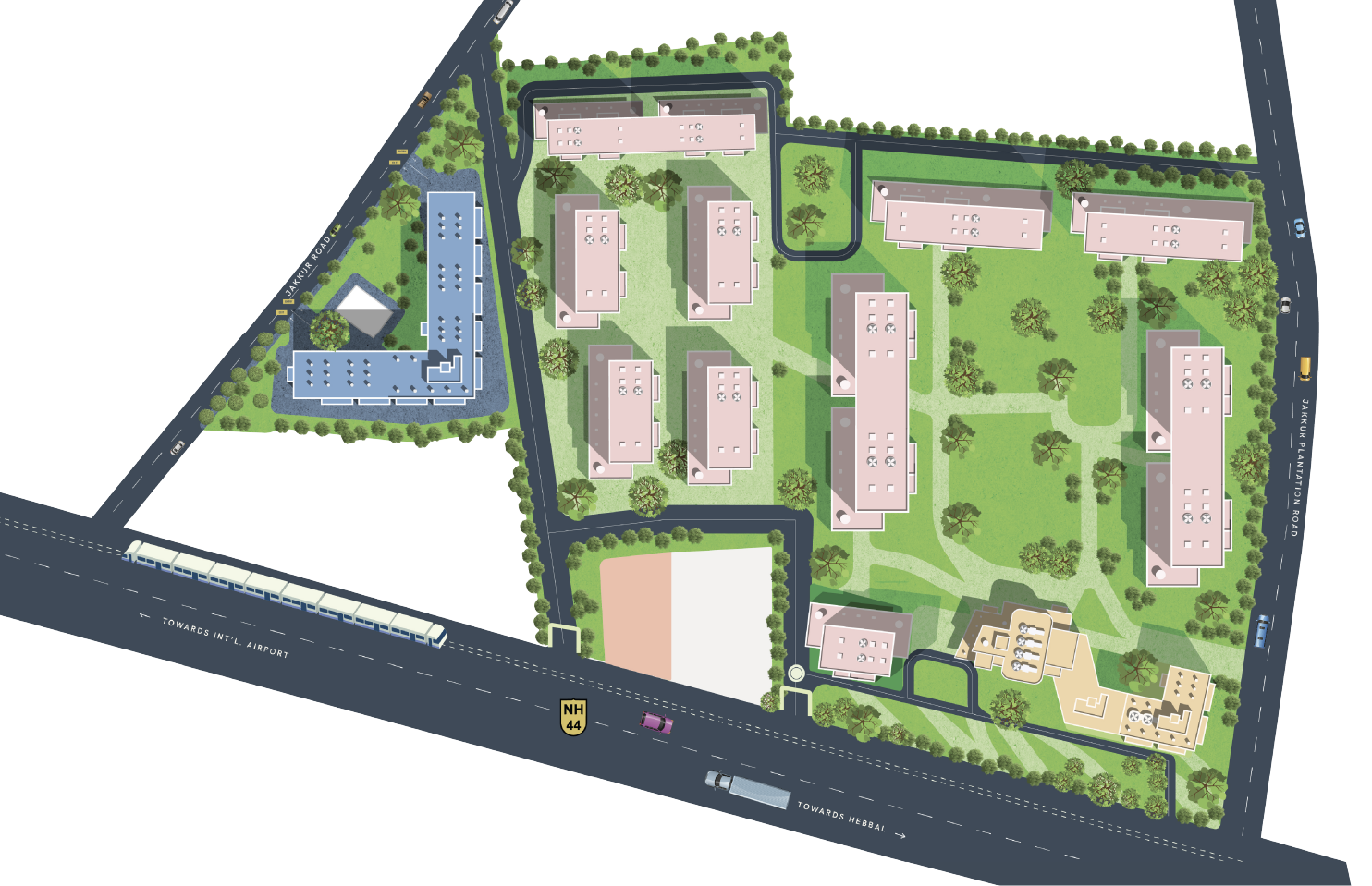 Conceptual masterplan layout