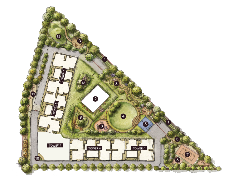 Conceptual masterplan layout